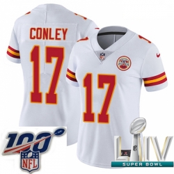 2020 Super Bowl LIV Women Nike Kansas City Chiefs #17 Chris Conley White Vapor Untouchable Limited Player NFL Jersey