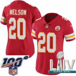 2020 Super Bowl LIV Women Nike Kansas City Chiefs #20 Steven Nelson Red Team Color Vapor Untouchable Limited Player NFL Jersey
