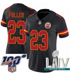 2020 Super Bowl LIV Women Nike Kansas City Chiefs #23 Kendall Fuller Limited Black Rush Vapor Untouchable NFL Jersey