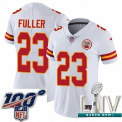 2020 Super Bowl LIV Women Nike Kansas City Chiefs #23 Kendall Fuller White Vapor Untouchable Limited Player NFL Jersey