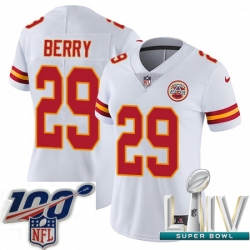 2020 Super Bowl LIV Women Nike Kansas City Chiefs #29 Eric Berry White Vapor Untouchable Limited Player NFL Jersey