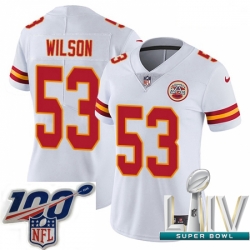2020 Super Bowl LIV Women Nike Kansas City Chiefs #53 Ramik Wilson White Vapor Untouchable Limited Player NFL Jersey