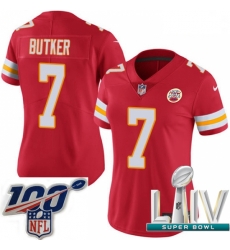 2020 Super Bowl LIV Women Nike Kansas City Chiefs #7 Harrison Butker Red Team Color Vapor Untouchable Limited Player NFL Jersey