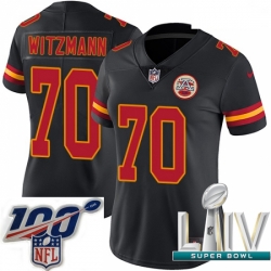 2020 Super Bowl LIV Women Nike Kansas City Chiefs #70 Bryan Witzmann Limited Black Rush Vapor Untouchable NFL Jersey