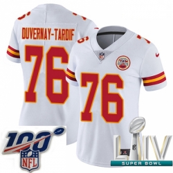 2020 Super Bowl LIV Women Nike Kansas City Chiefs #76 Laurent Duvernay-Tardif White Vapor Untouchable Limited Player NFL Jersey