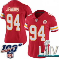 2020 Super Bowl LIV Women Nike Kansas City Chiefs #94 Jarvis Jenkins Red Team Color Vapor Untouchable Limited Player NFL Jersey