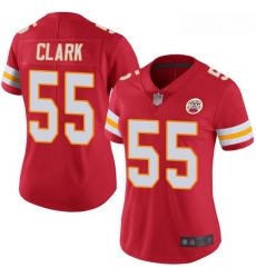 Chiefs #55 Frank Clark Red Team Color Women Stitched Football Vapor Untouchable Limited Jersey
