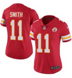 Nike Chiefs #11 Alex Smith Red Team Color Womens Stitched NFL Vapor Untouchable Limited Jersey