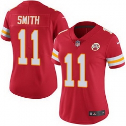 Nike Chiefs #11 Alex Smith Red Womens Stitched NFL Limited Rush Jersey