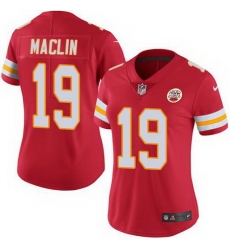 Nike Chiefs #19 Jeremy Maclin Red Womens Stitched NFL Limited Rush Jersey