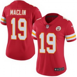 Nike Chiefs #19 Jeremy Maclin Red Womens Stitched NFL Limited Rush Jersey