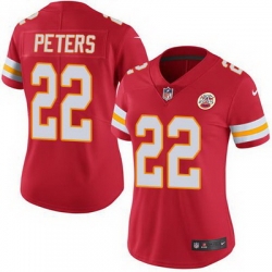 Nike Chiefs #22 Marcus Peters Red Team Color Womens Stitched NFL Vapor Untouchable Limited Jersey