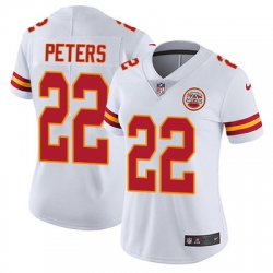 Nike Chiefs #22 Marcus Peters White Womens Stitched NFL Vapor Untouchable Limited Jersey