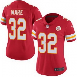 Nike Chiefs #32 Spencer Ware Red Womens Stitched NFL Limited Rush Jersey