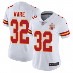 Nike Chiefs #32 Spencer Ware White Womens Stitched NFL Vapor Untouchable Limited Jersey