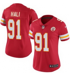 Nike Chiefs #91 Tamba Hali Red Womens Stitched NFL Limited Rush Jersey