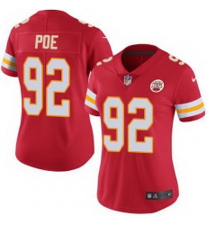 Nike Chiefs #92 Dontari Poe Red Womens Stitched NFL Limited Rush Jersey