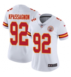 Nike Chiefs #92 Tanoh Kpassagnon White Womens Stitched NFL Vapor Untouchable Limited Jersey