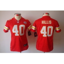 Women Nike Kansas City Chiefs 40 Peyton Hillis Red Color[NIKE LIMITED Jersey]