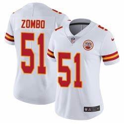Women Nike Kansas City Chiefs #51 Frank Zombo White Vapor Untouchable Limited Player NFL Jersey