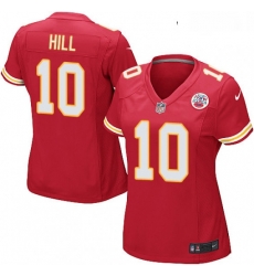 Womens Nike Kansas City Chiefs 10 Tyreek Hill Game Red Team Color NFL Jersey