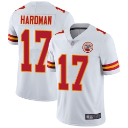 Chiefs 17 Mecole Hardman White Youth Stitched Football Vapor Untouchable Limited Jersey