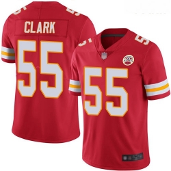 Chiefs #55 Frank Clark Red Team Color Youth Stitched Football Vapor Untouchable Limited Jersey