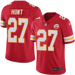 Nike Chiefs #27 Kareem Hunt Red Team Color Youth Stitched NFL Vapor Untouchable Limited Jersey