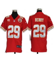 Nike Chiefs #29 Eric Berry Red Team Color With C Patch Youth Stitched NFL Elite Jersey