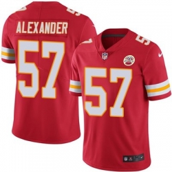 Nike Chiefs #57 D J  Alexander Red Team Color Youth Stitched NFL Vapor Untouchable Limited Jersey
