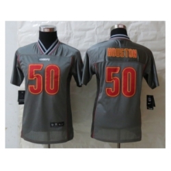 Nike Youth Kansas City Chiefs #50 Houston Grey Jerseys(Vapor)