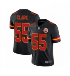 Youth Kansas City Chiefs 55 Frank Clark Limited Black Rush Vapor Untouchable Football Jersey