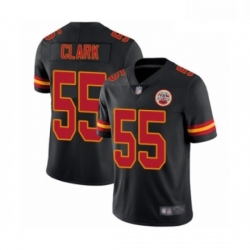Youth Kansas City Chiefs 55 Frank Clark Limited Black Rush Vapor Untouchable Football Jersey