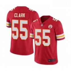 Youth Kansas City Chiefs 55 Frank Clark Red Team Color Vapor Untouchable Limited Player Football Jersey