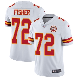 Youth Nike Chiefs 72 Eric Fisher White Stitched NFL Vapor Untouchable Limited Jersey