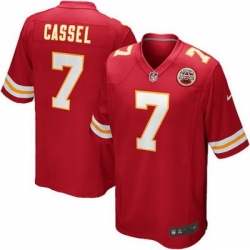 Youth Nike Kansas CIty Chiefs 7# Matt Cassel Game Red Color Jersey