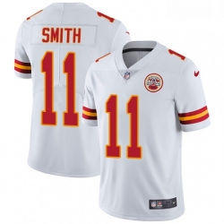 Youth Nike Kansas City Chiefs 11 Alex Smith White Vapor Untouchable Limited Player NFL Jersey