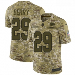 Youth Nike Kansas City Chiefs 29 Eric Berry Limited Camo 2018 Salute to Service NFL Jersey