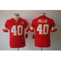 Youth Nike Kansas City Chiefs 40 Peyton Hillis Red Limited Jerseys