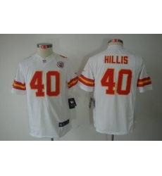 Youth Nike Kansas City Chiefs 40 Peyton Hillis White Limited Jerseys