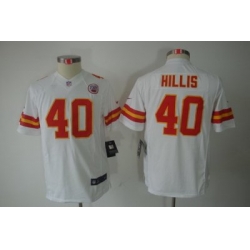 Youth Nike Kansas City Chiefs 40 Peyton Hillis White Limited Jerseys