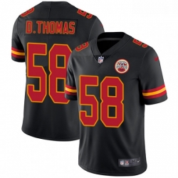 Youth Nike Kansas City Chiefs 58 Derrick Thomas Limited Black Rush Vapor Untouchable NFL Jersey