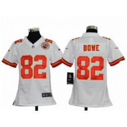 Youth Nike NFL Kansas City Chiefs #82 Dwayne Bowe white Jerseys