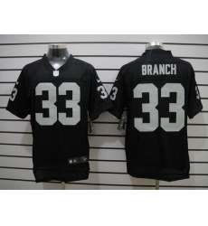 2012 NEW NFL Oakland Raiders 33 Branch Black Jerseys Elite