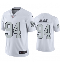 Las Vegas Raiders 4 Carl Nassib Color Rush Limited Jersey White Jersey