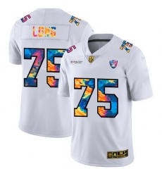 Las Vegas Raiders 75 Howie Long Men White Nike Multi Color 2020 NFL Crucial Catch Limited NFL Jersey