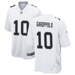 Men Las Vegas Raiders 10 Jimmy GaroppoloWhite Vapor Untouchable Limited Stitched Jersey  281 29