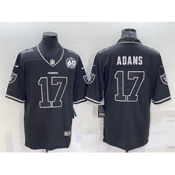 Men Las Vegas Raiders 17 Davante Adams Black Shadow Vapor Limited Stitched Jersey