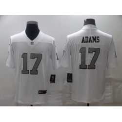 Men Las Vegas Raiders 17 Davante Adams White Color Rush Limited Stitched jersey