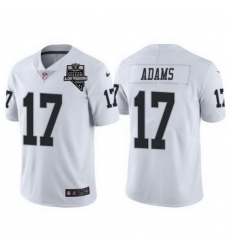 Men Las Vegas Raiders 17 Davante Adams White With 2020 Inaugural Season Patch Vapor Limited Stitched jersey